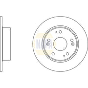 NAPA 2 x Solid Rear Brake Discs NBD5765