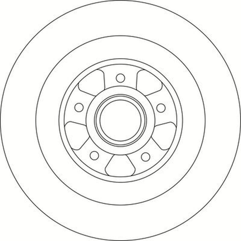 Abtex 2 x Solid Rear Brake Discs BD1262HS