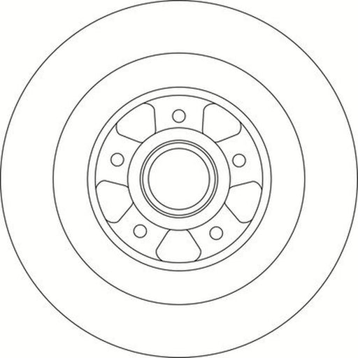 Abtex 2 x Solid Rear Brake Discs BD1262HS