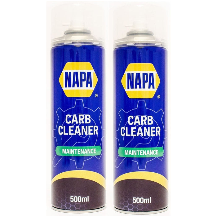 2x NAPA Carb Cleaner Spray Carburettor Intake Spray Cleaner Professional 500Ml Napa  - Town Parts