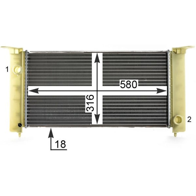 Mahle Engine Radiator CR 1992 000P