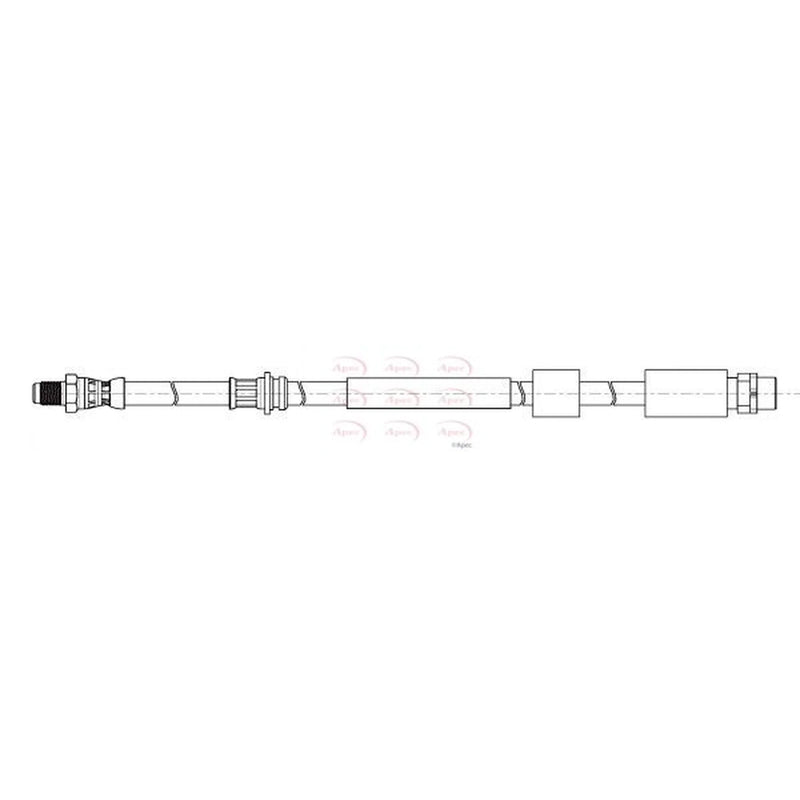Apec Brake Hydraulic Hose Line Front HOS4450