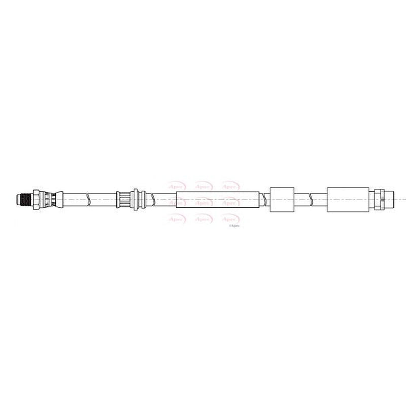 Apec Brake Hydraulic Hose Line Front HOS4450
