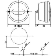 Hella Tail Light / Lamp LED Right 2NR 013 155-211