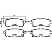Mintex Rear Brake Pad Set MDB3145