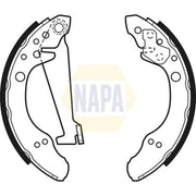 NAPA Brake Shoe Set Axle Kit NBS1015