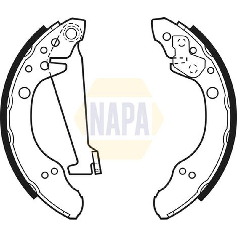 NAPA Brake Shoe Set Axle Kit NBS1015