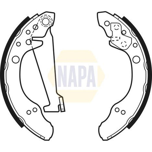 NAPA Brake Shoe Set Axle Kit NBS1015