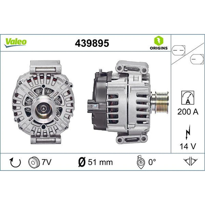 Valeo Car Alternator 12V 439895
