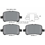 Textar Front Brake Pad Set 2479301