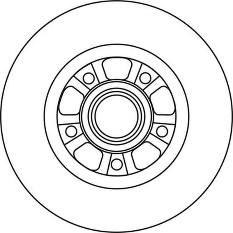 Abtex 2 x Solid Rear Brake Discs BD1862HS
