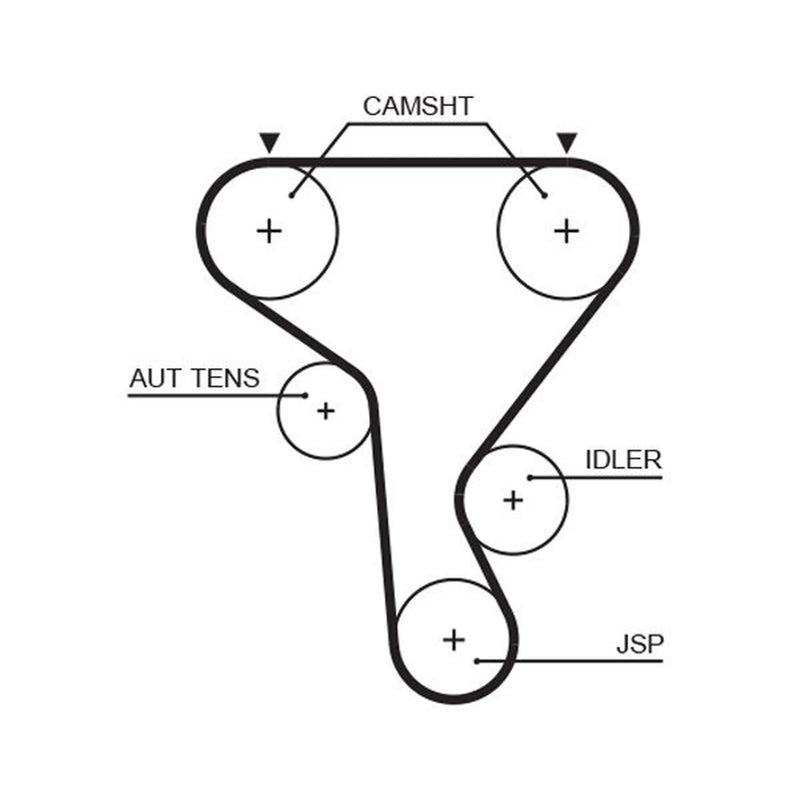 Gates Timing Belt Cambelt 89 Teeth 5573XS
