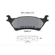 Textar Brake Pad Set 2538401