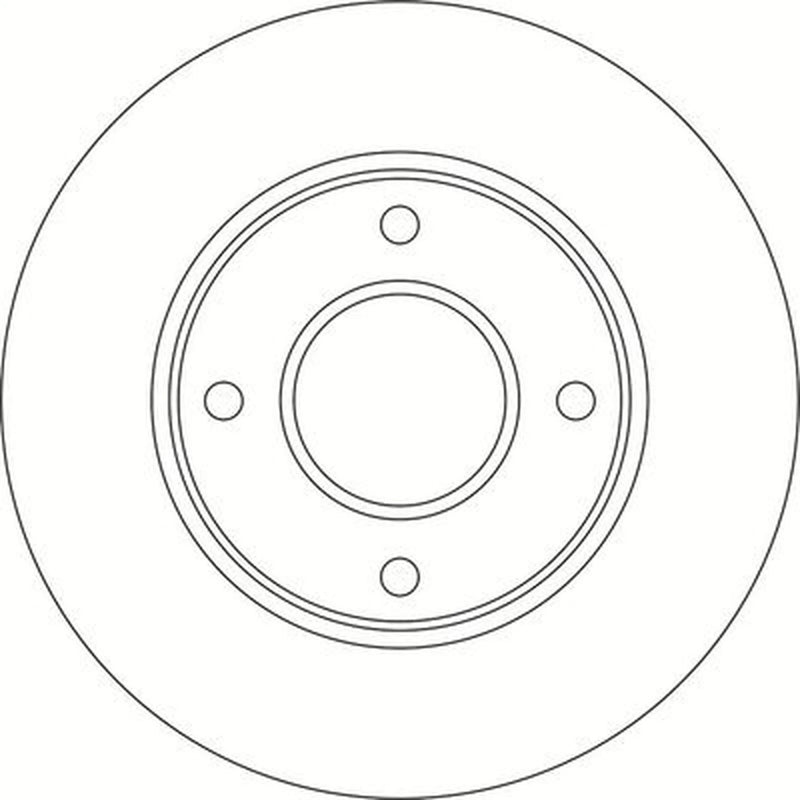 Abtex 2 x Vented Front Brake Discs BD1811V
