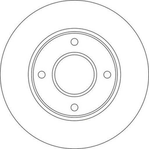 Abtex 2 x Vented Front Brake Discs BD1811V
