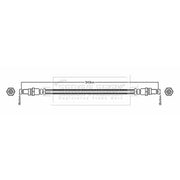 Borg & Beck Brake Hydraulic Hose Line Rear Left BBH6164