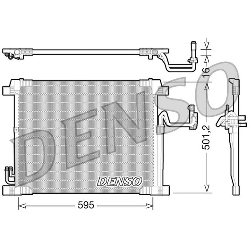 Denso Air Conditioning Condenser DCN46012