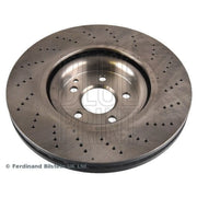 Blue Print 2 x Perforated/Vented Front Brake Discs ADBP430036