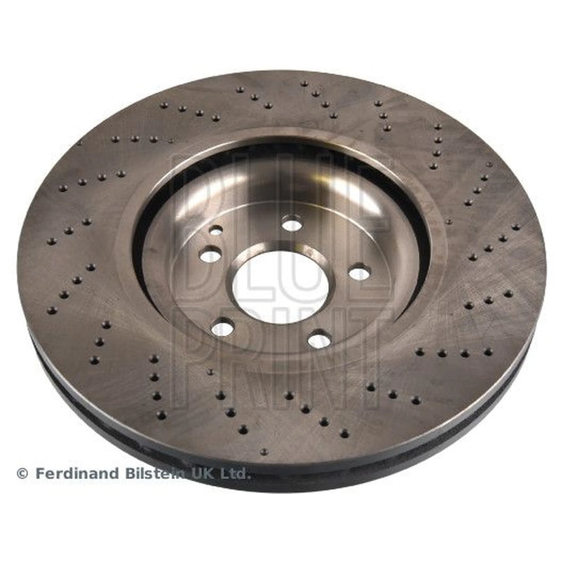 Blue Print 2 x Perforated/Vented Front Brake Discs ADBP430036