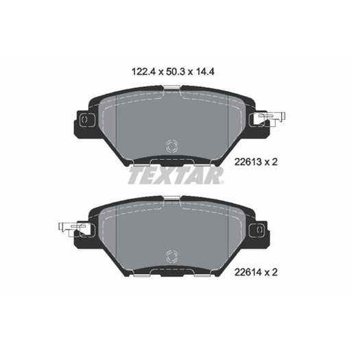 Textar Brake Pad Set 2261301