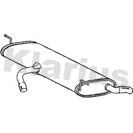 Klarius Box With Tail Pipe Rear AU393H