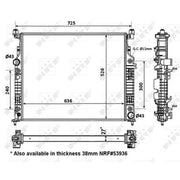 NRF Engine Radiator 56074