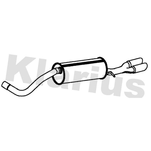 Klarius Box With Tail Pipe Rear SE194K