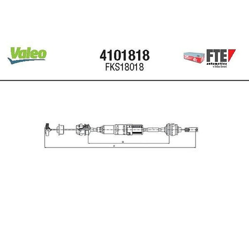Valeo Clutch Control Cable Pull 4101818