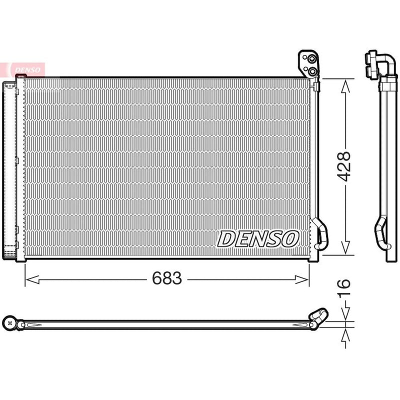 Denso Air Conditioning Condenser DCN99083