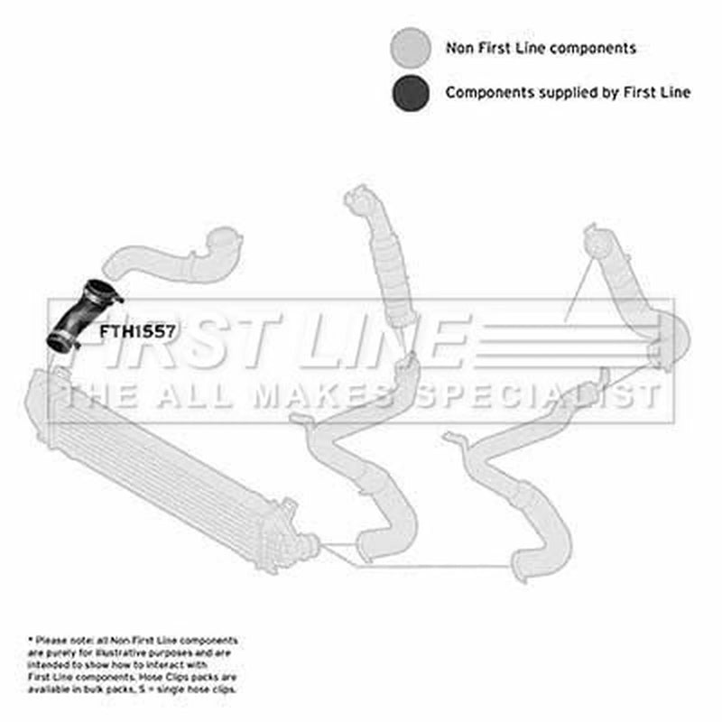 First Line Intercooler Turbo Charge Air Hose FTH1557