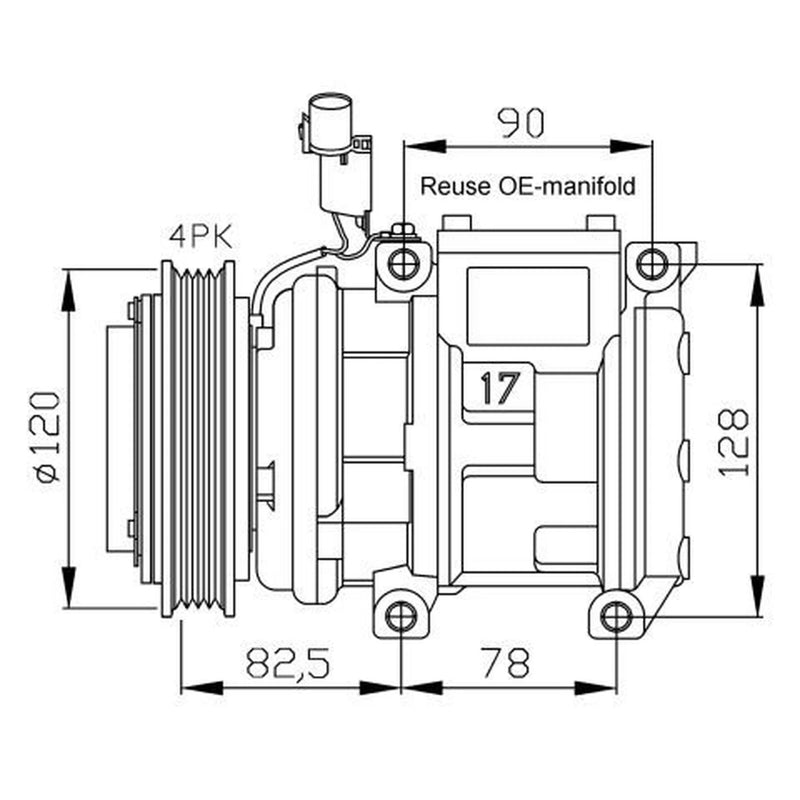 NRF Air Conditioning Compressor 32449