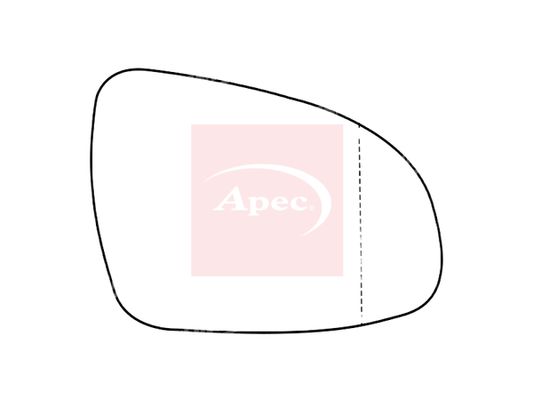 Apec Exterior Wing Mirror Glass Right