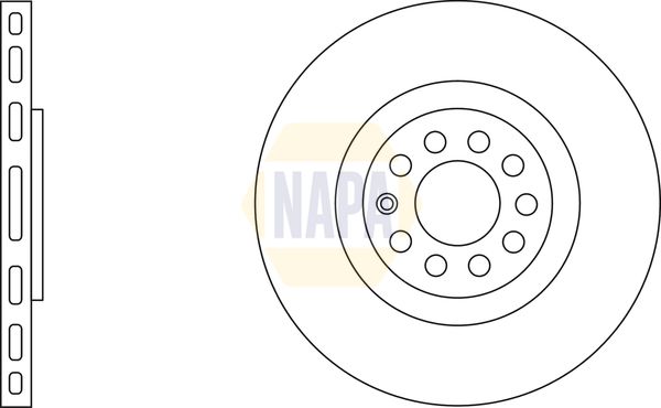 NAPA Front Vented & Rear Vented Brake Discs & Pads fits AUDI FORD OPEL