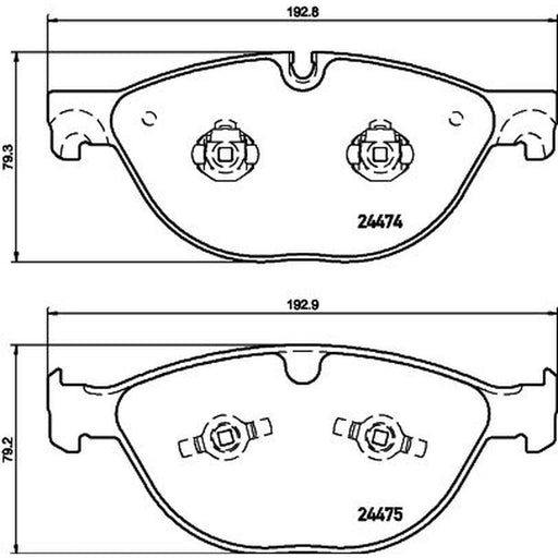 Mintex Front Brake Pad Set MDB3140