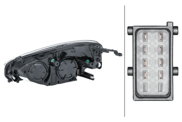 Hella Headlight Headlamp H7/H1 Right