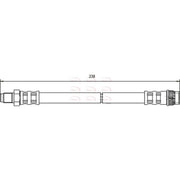 Apec Brake Hydraulic Hose Line Rear HOS3616
