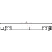 Apec Brake Hydraulic Hose Line Rear HOS3616