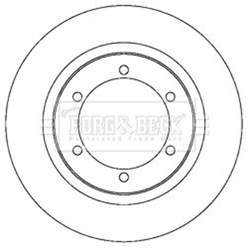 Borg & Beck 2 x Solid Rear Brake Discs BBD5215