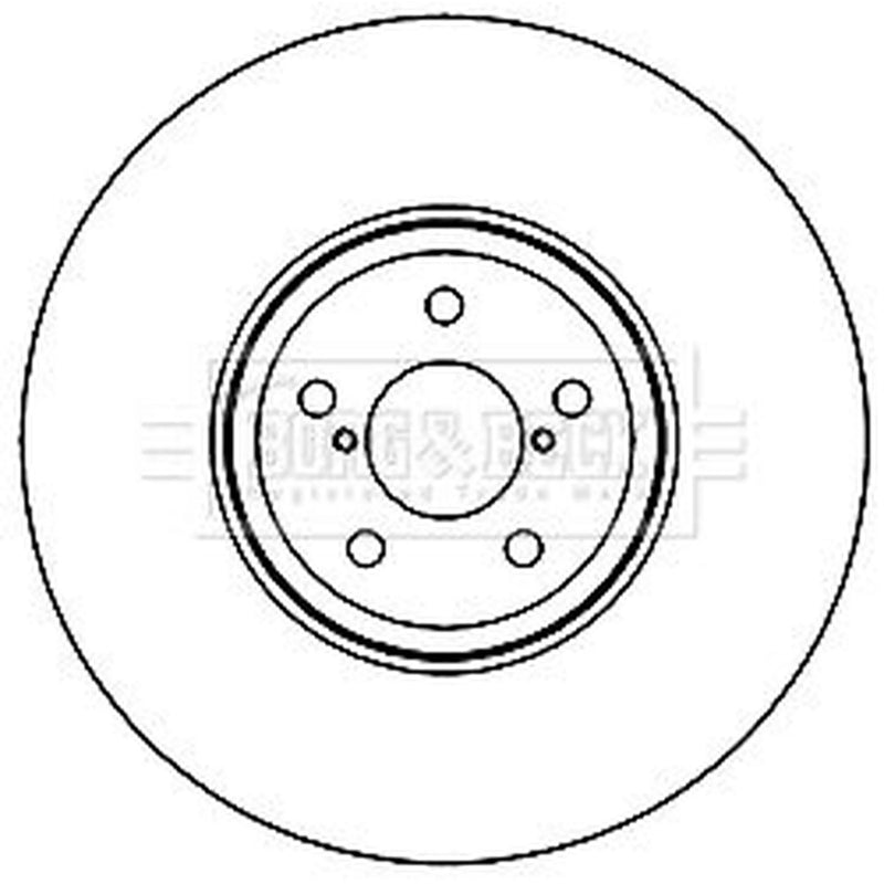 Borg & Beck 2 x Vented Front Brake Discs BBD5959S