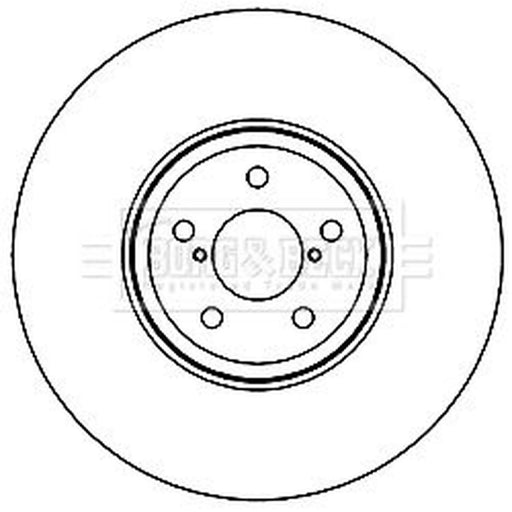 Borg & Beck 2 x Vented Front Brake Discs BBD5959S