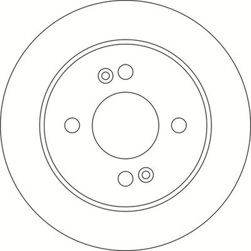 Abtex 2 x Solid Rear Brake Discs BD2111S