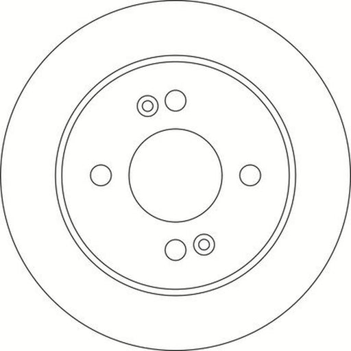 Abtex 2 x Solid Rear Brake Discs BD2111S