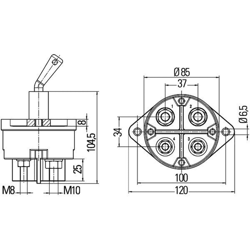 Hella Battery Master Switch 6EK 002 843-161