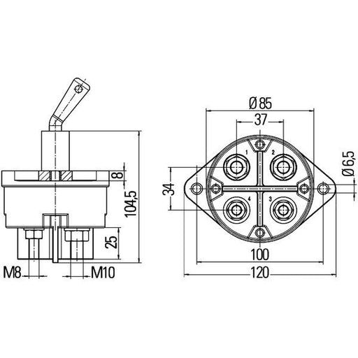Hella Battery Master Switch 6EK 002 843-161