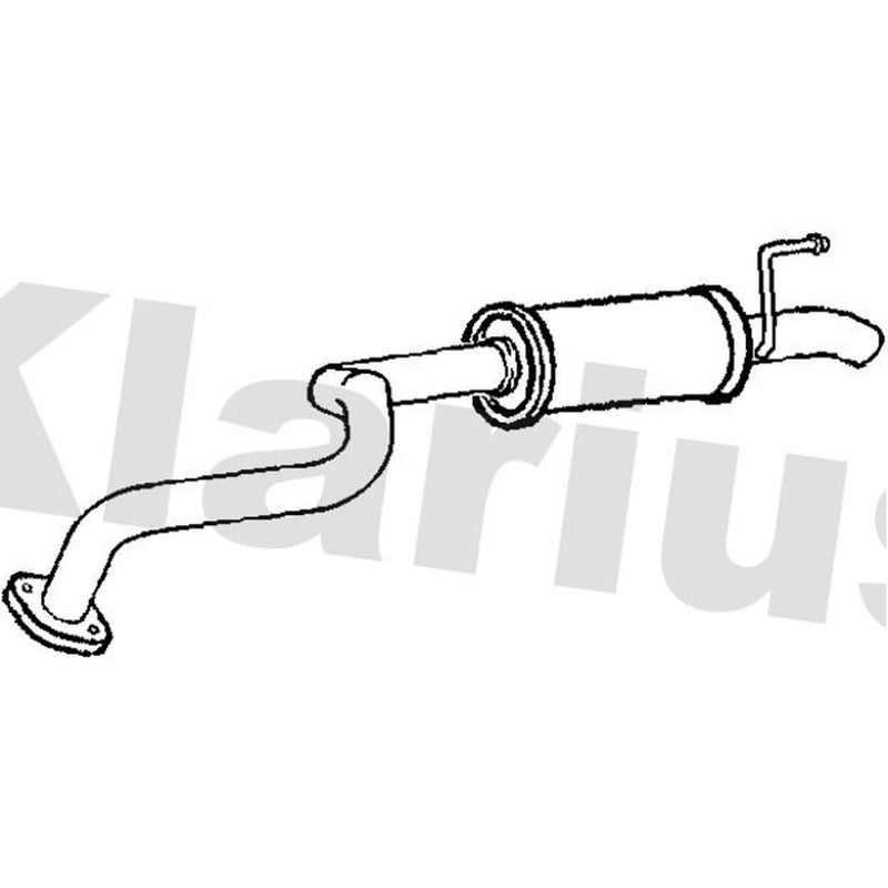 Klarius Box With Tail Pipe Rear TY536A