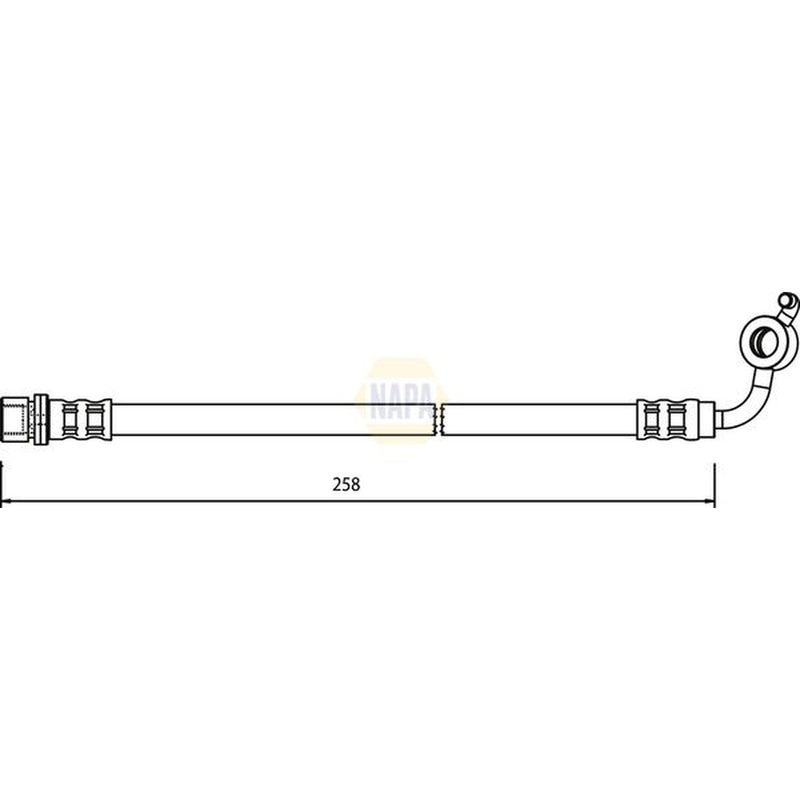 NAPA Brake Hydraulic Hose Line Front Right NBH1348