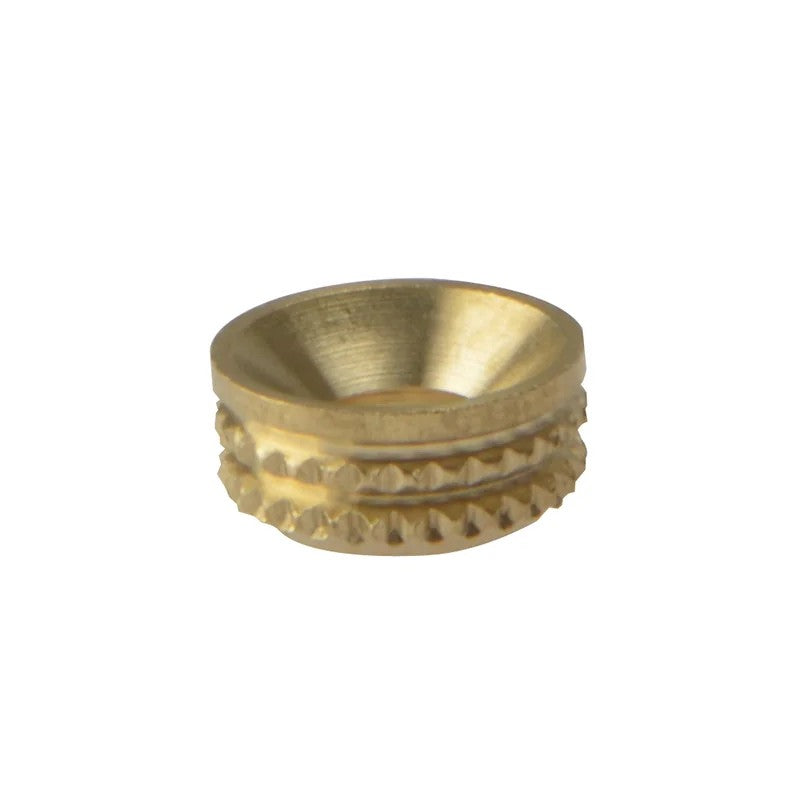 ForgeFix Screw Cup Sockets Solid Brass Polished No. 8 Bag 100 - 100SCS8B