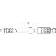 Apec Brake Hydraulic Hose Line Rear HOS3482