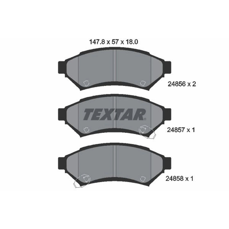 Textar Brake Pad Set 2485601