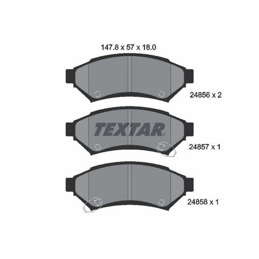 Textar Brake Pad Set 2485601